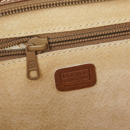 Loewe Braune Leder Anagram Aktentasche