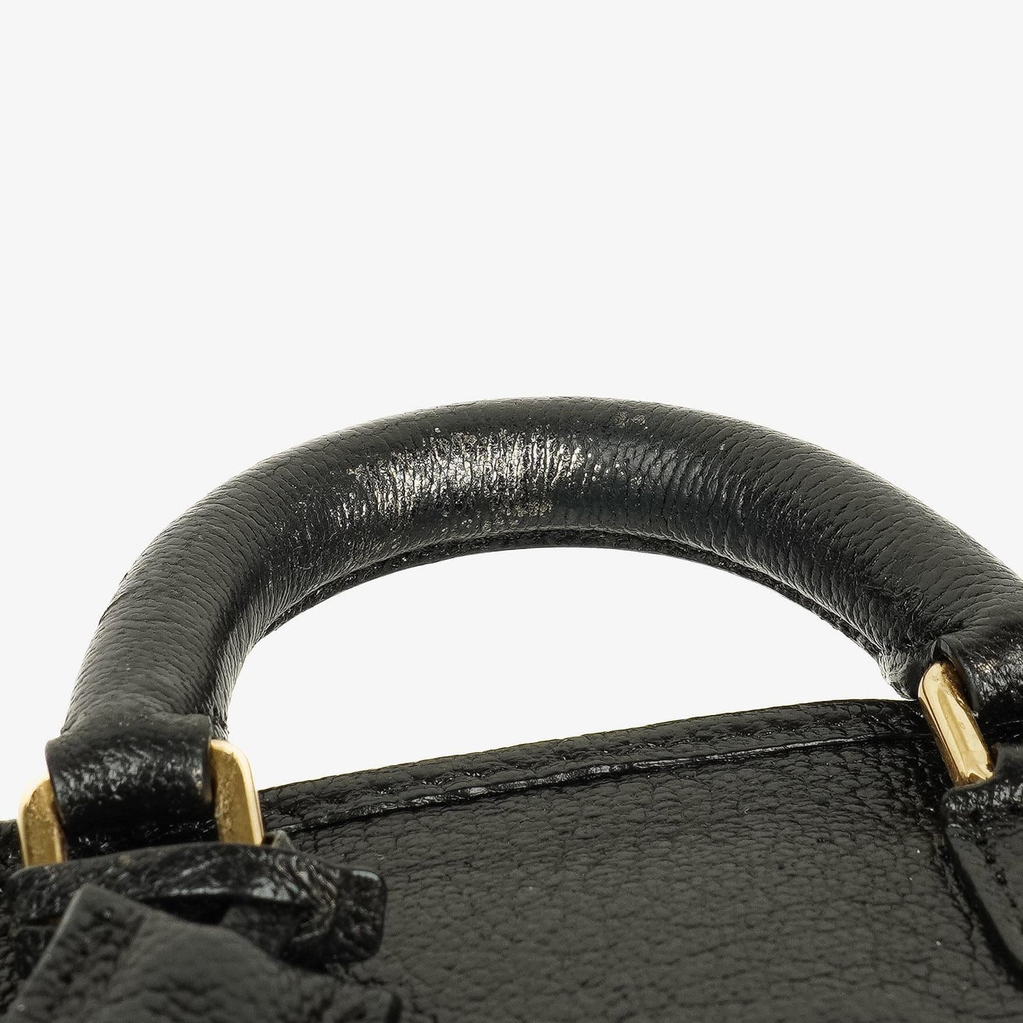 Loewe Micro Amazona Anagram Mini-Tasche aus schwarzem Leder