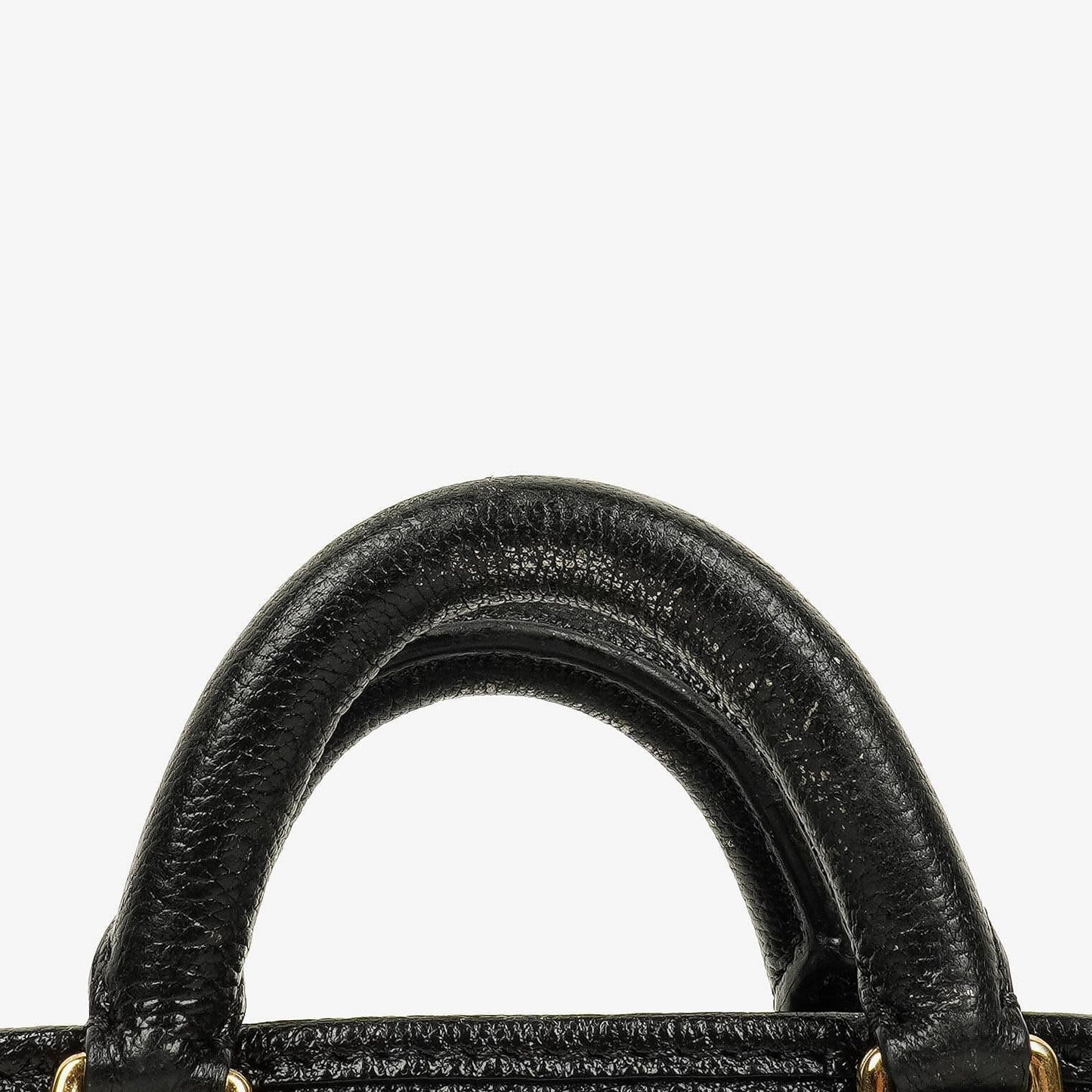Loewe Micro Amazona Anagram Mini-Tasche aus schwarzem Leder