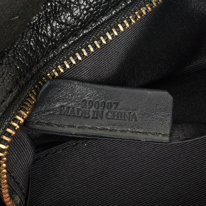 Loewe Micro Amazona Anagram Mini-Tasche aus schwarzem Leder