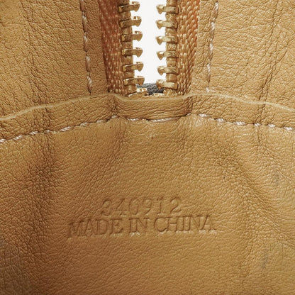 Loewe Micro Amazona Mini Tasche aus beigem Wildleder und dunkelbraunem Leder