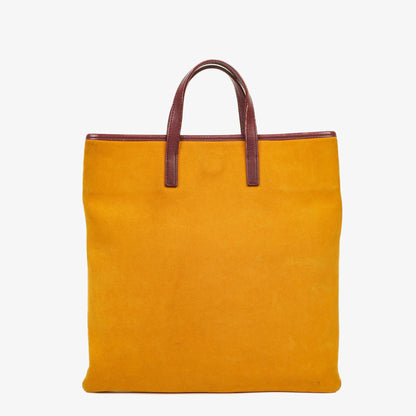 Loewe Anagram Tote Bag aus ockerfarbenem Wildleder