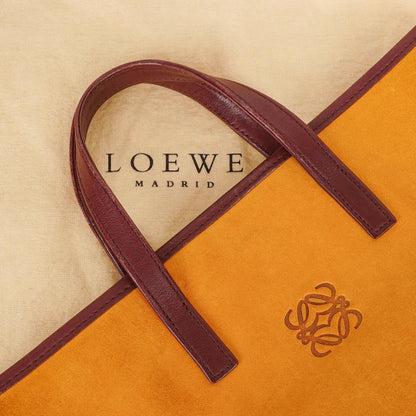 Loewe Anagram Tote Bag aus ockerfarbenem Wildleder