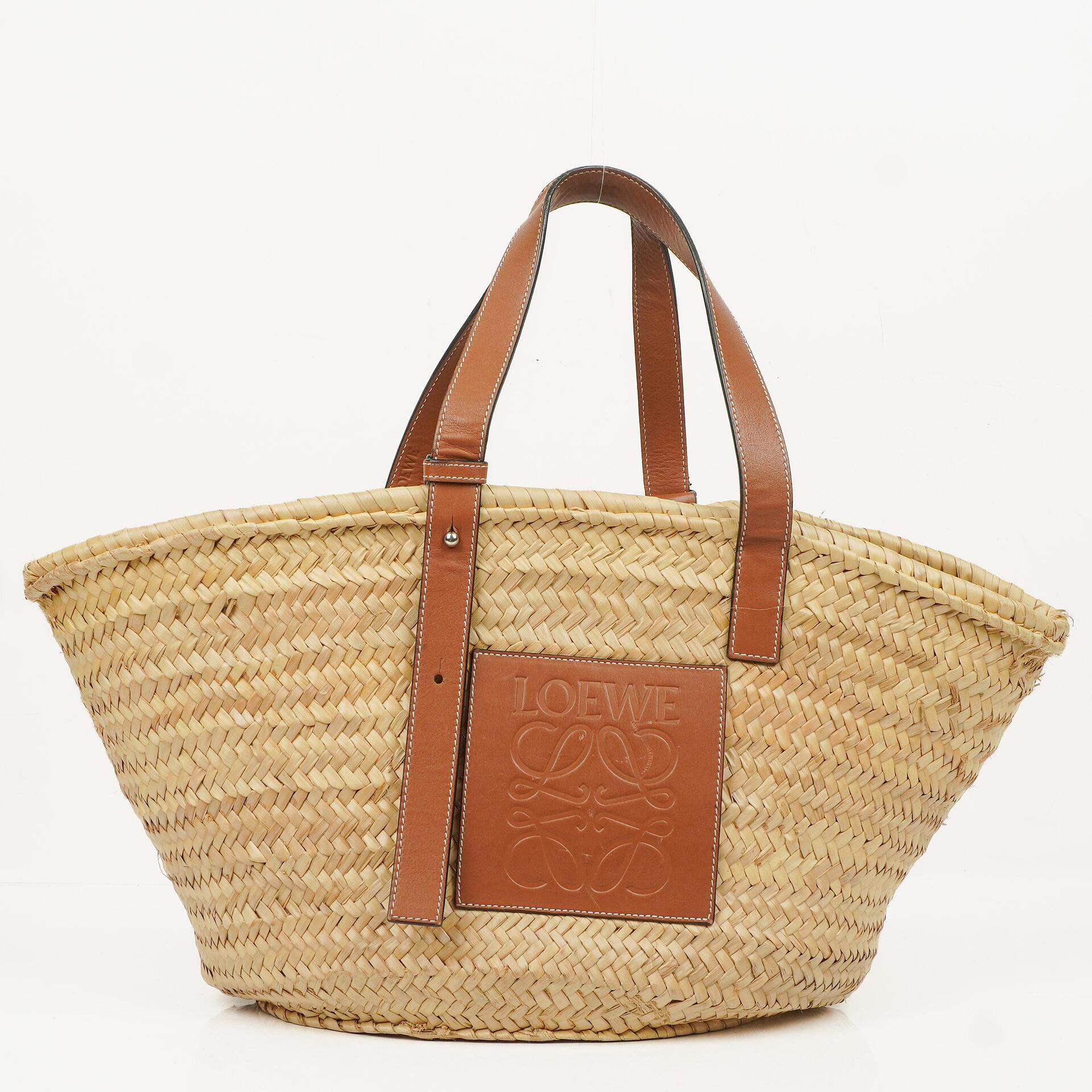 Loewe Korbtasche aus Raffia