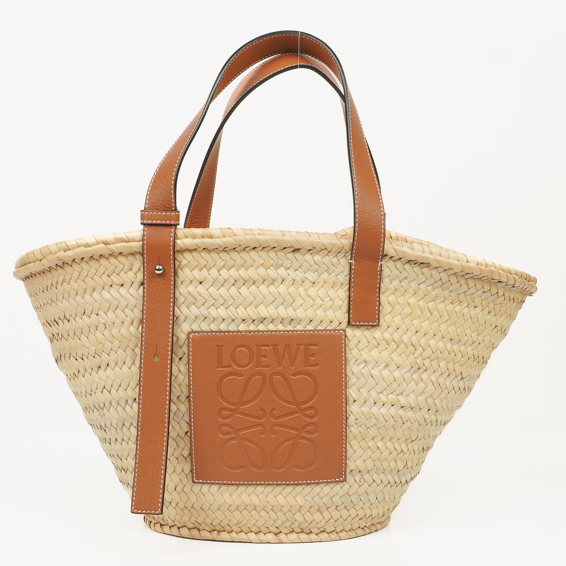Loewe Korbtasche aus Raffia