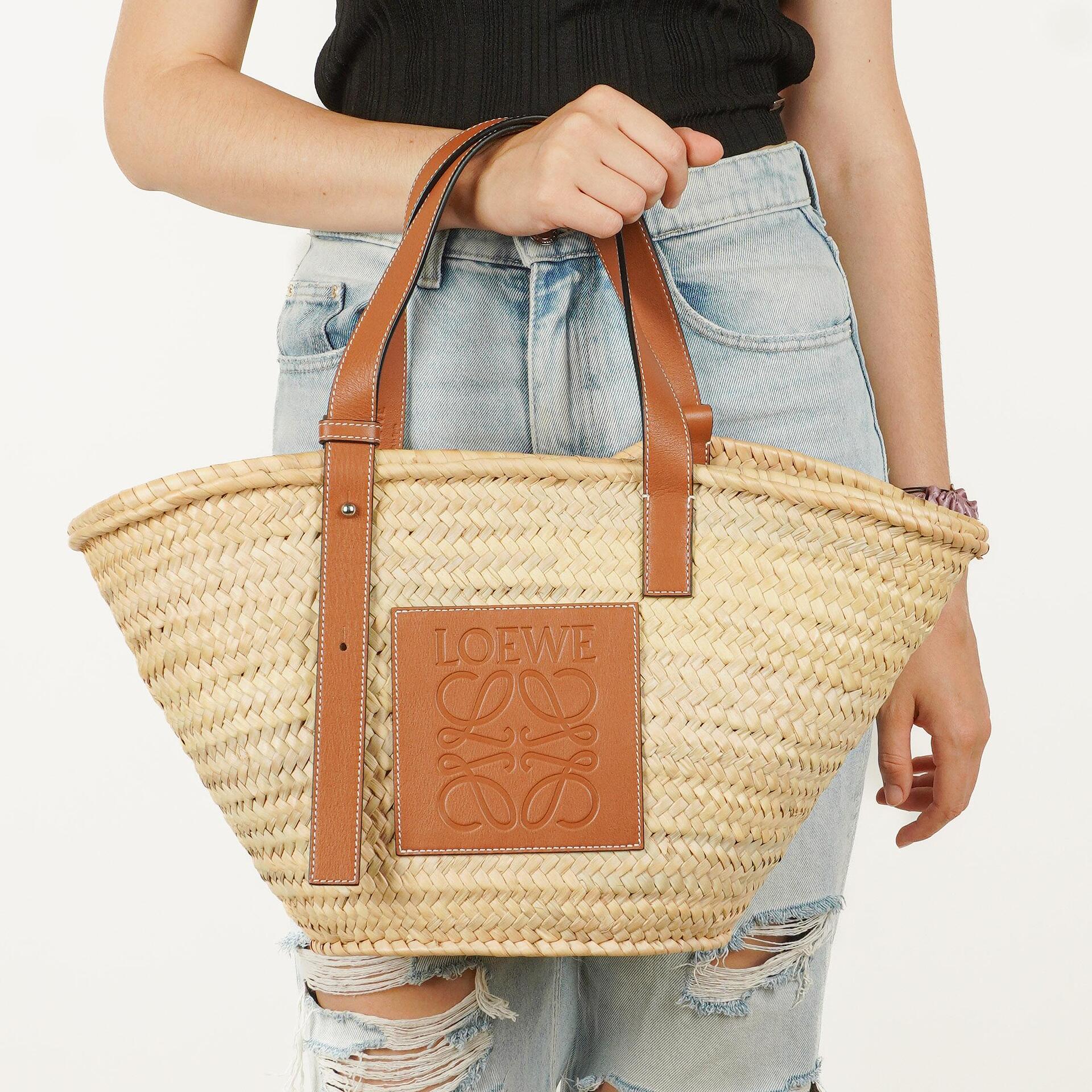 Loewe Korbtasche aus Raffia