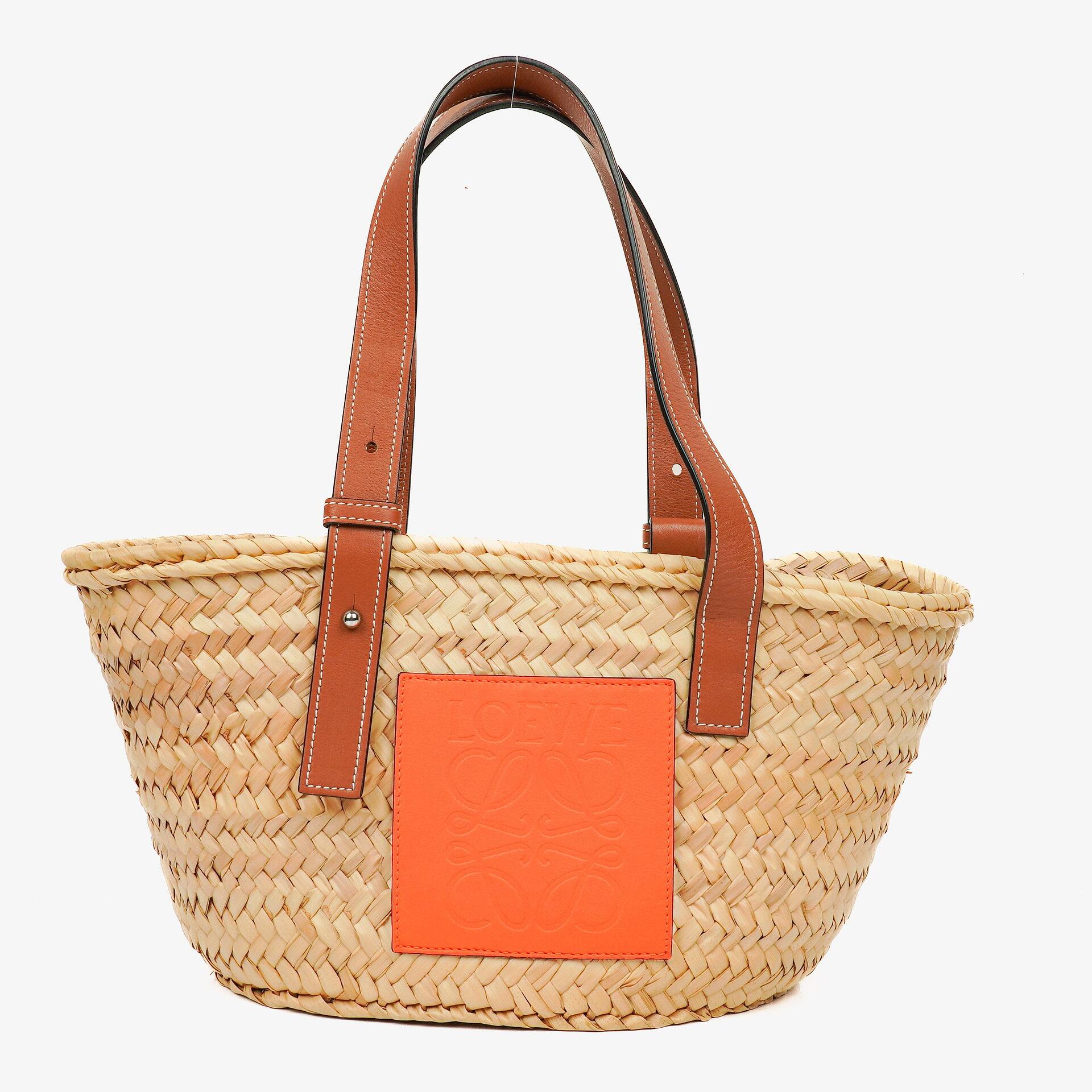 Loewe Kleine Raffia Korbtasche Tote