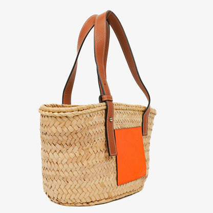 Loewe Kleine Raffia Korbtasche Tote