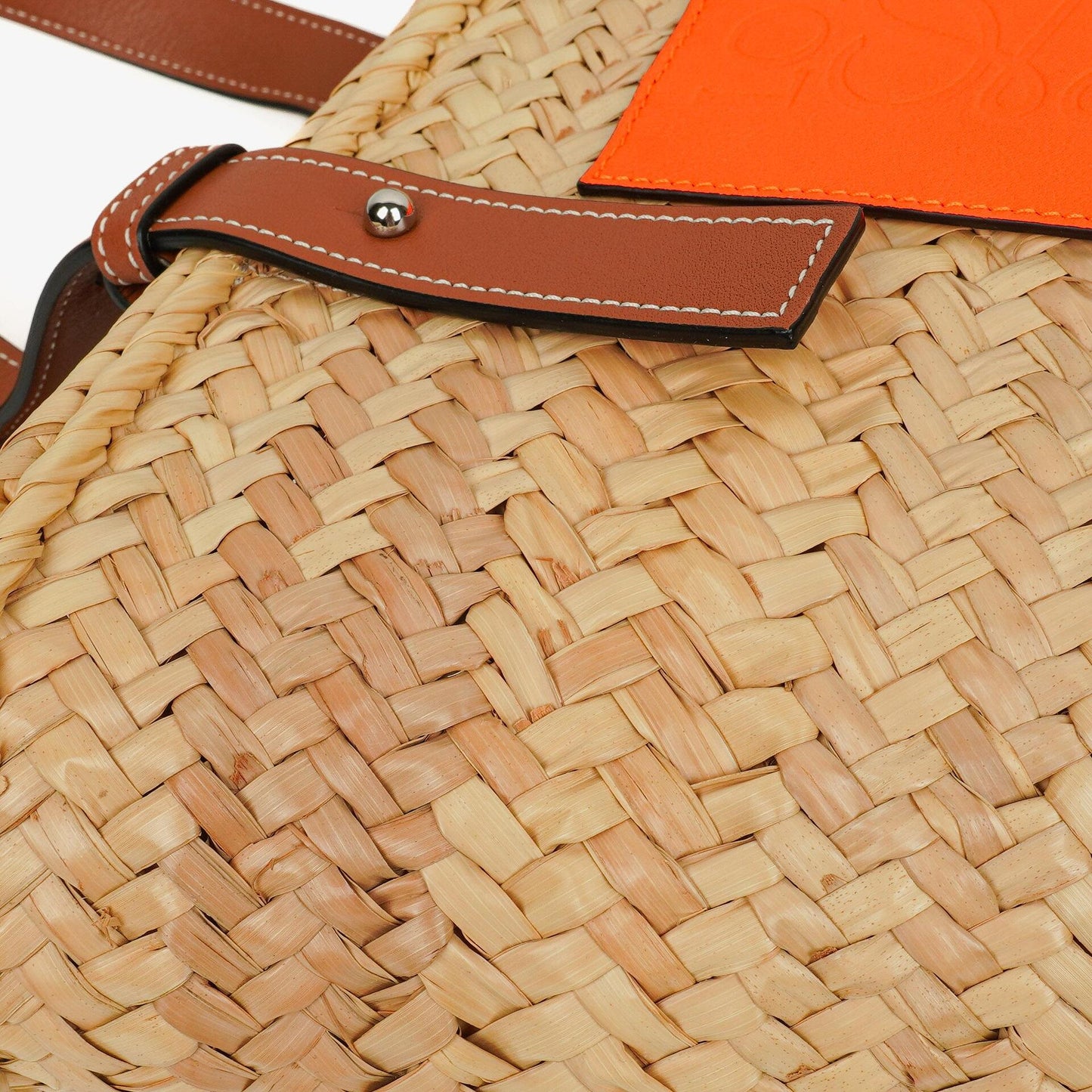 Loewe Kleine Raffia Korbtasche Tote