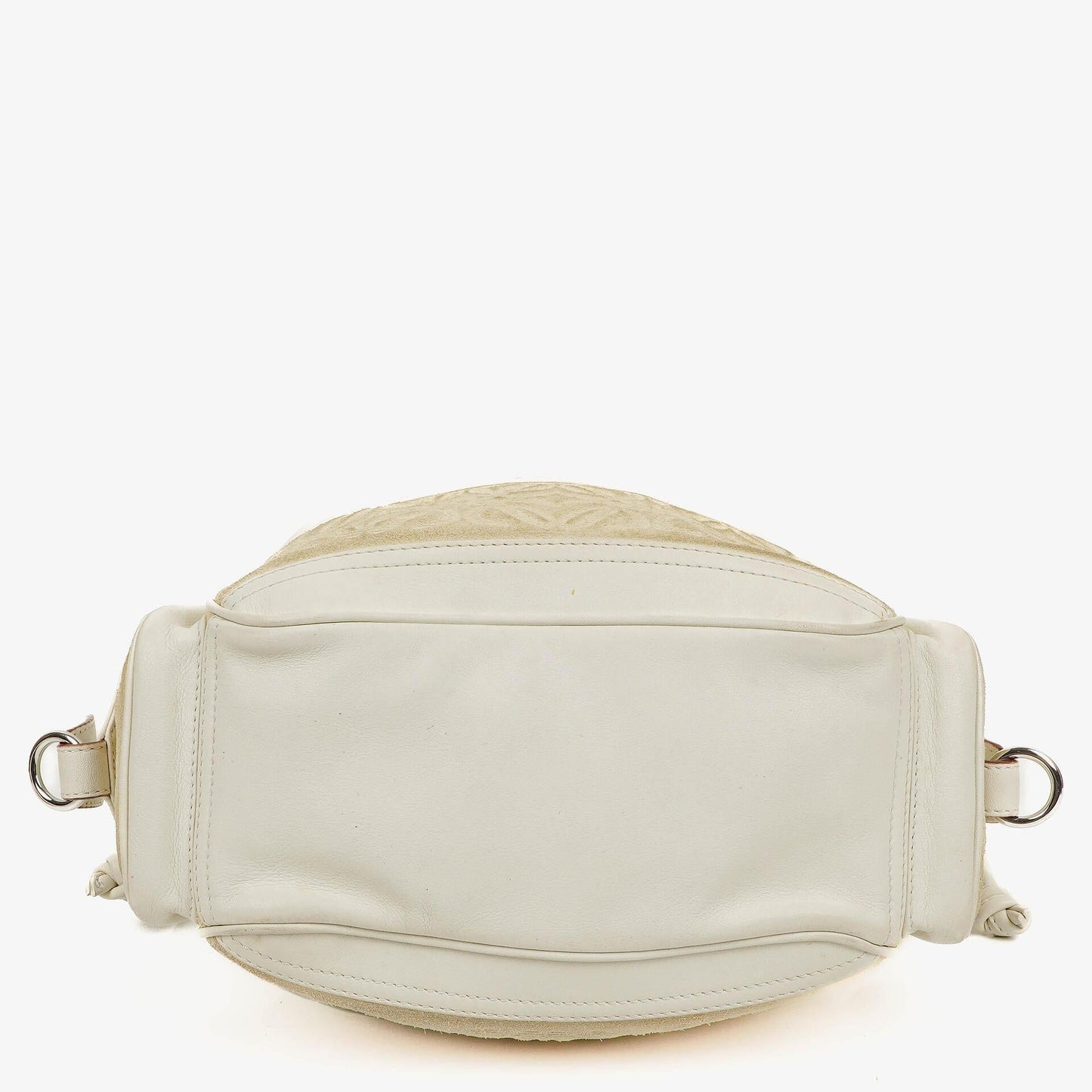 Loewe Anagram Bucket Tasche aus weißem Leder