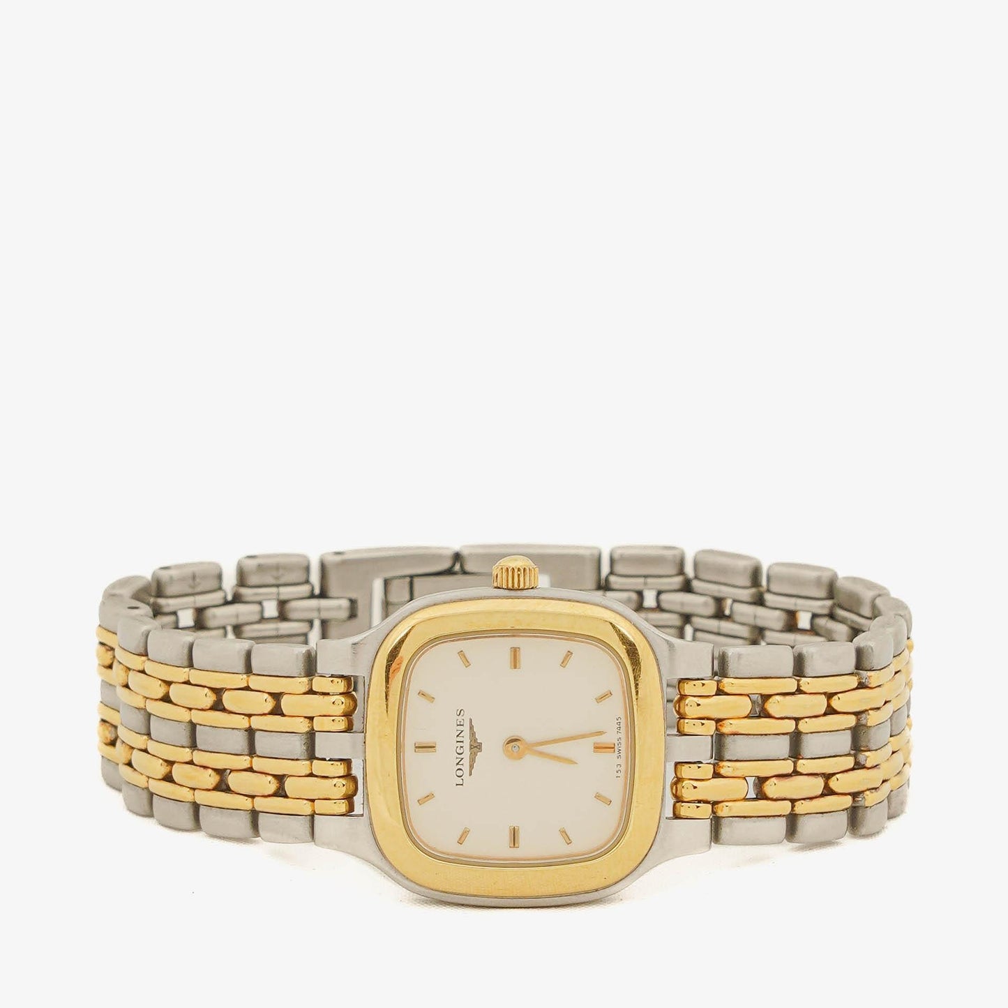 Longines 7445 Quarzuhr aus bicolor Edelstahl