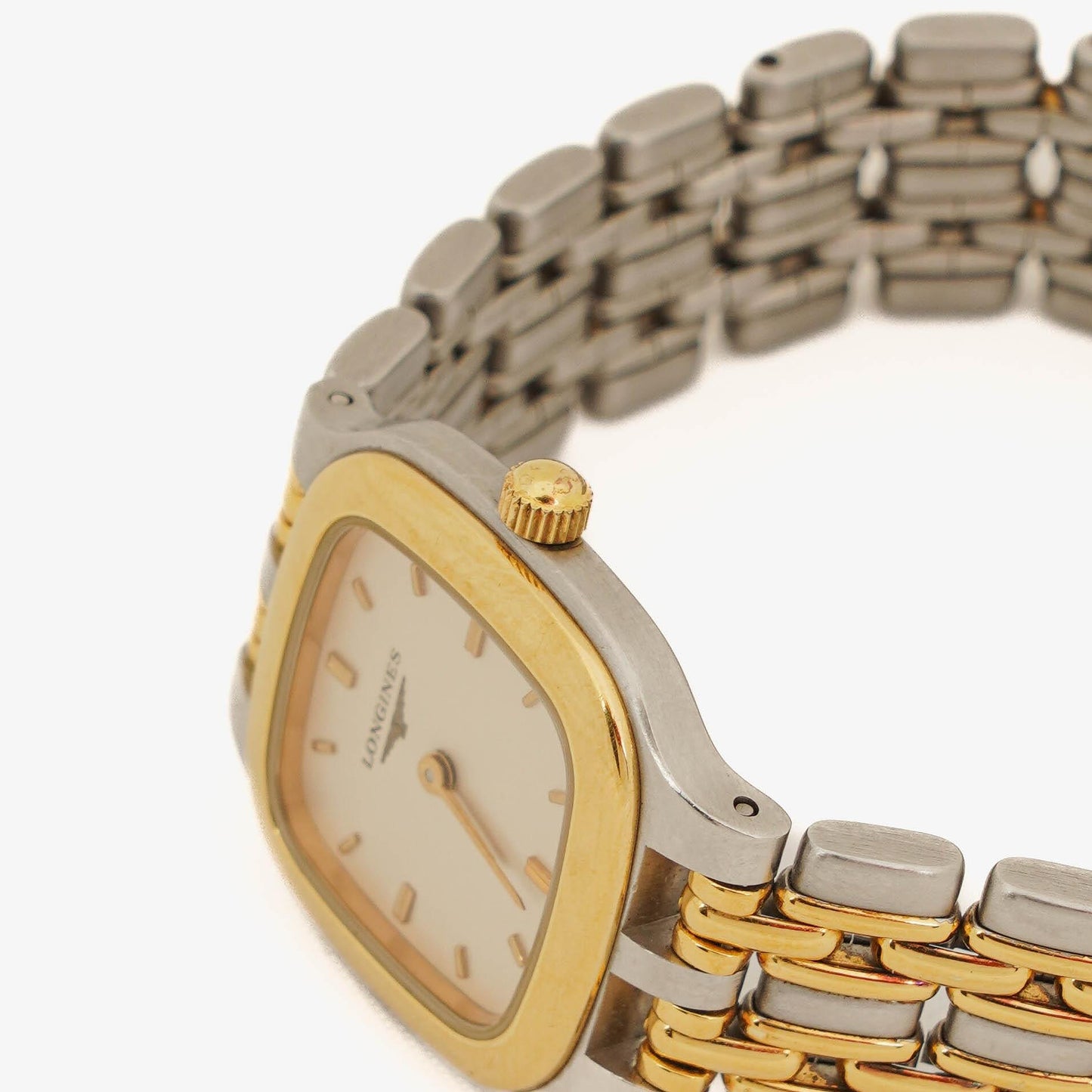 Longines 7445 Quarzuhr aus bicolor Edelstahl