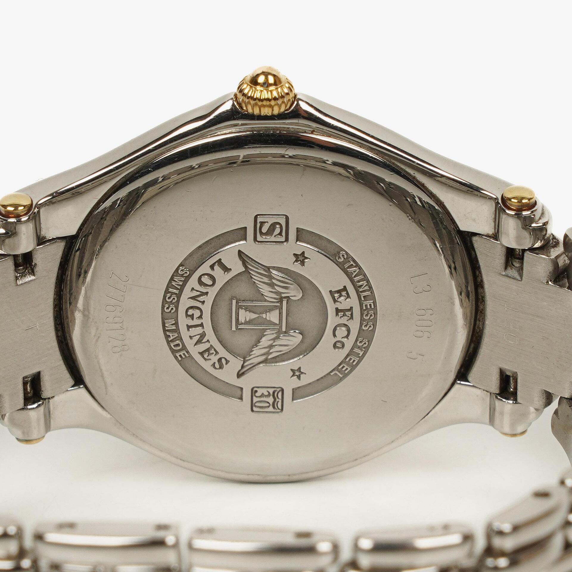 Longines Golden Wing L3.606.5 Bicolor Weißes Zifferblatt Edelstahl Quarzuhr