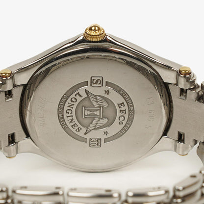Longines Golden Wing L3.606.5 Bicolor Weißes Zifferblatt Edelstahl Quarzuhr