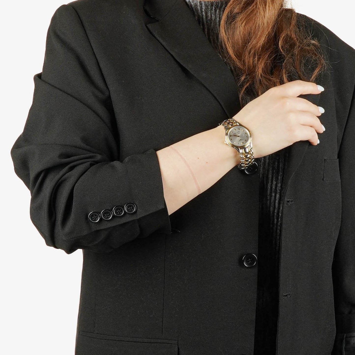 Longines Golden Wing L3.606.5 Quarzuhr aus Edelstahl in Bicolor mit weißem Zifferblatt