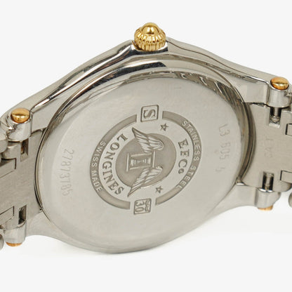 Longines Golden Wing L3.606.5 Quarzuhr aus Edelstahl in Bicolor mit weißem Zifferblatt