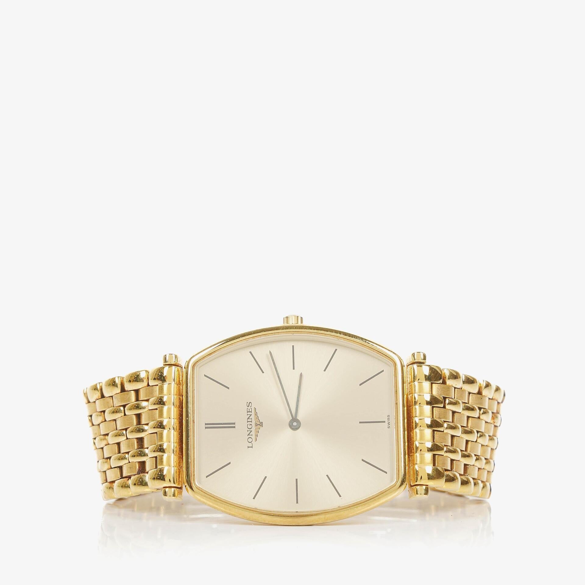 Longines La Grande Classique Uhr aus goldfarbenem Edelstahl, 29 mm