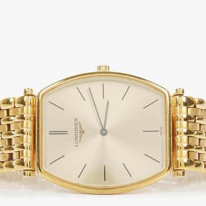 Longines La Grande Classique Uhr aus goldfarbenem Edelstahl, 29 mm