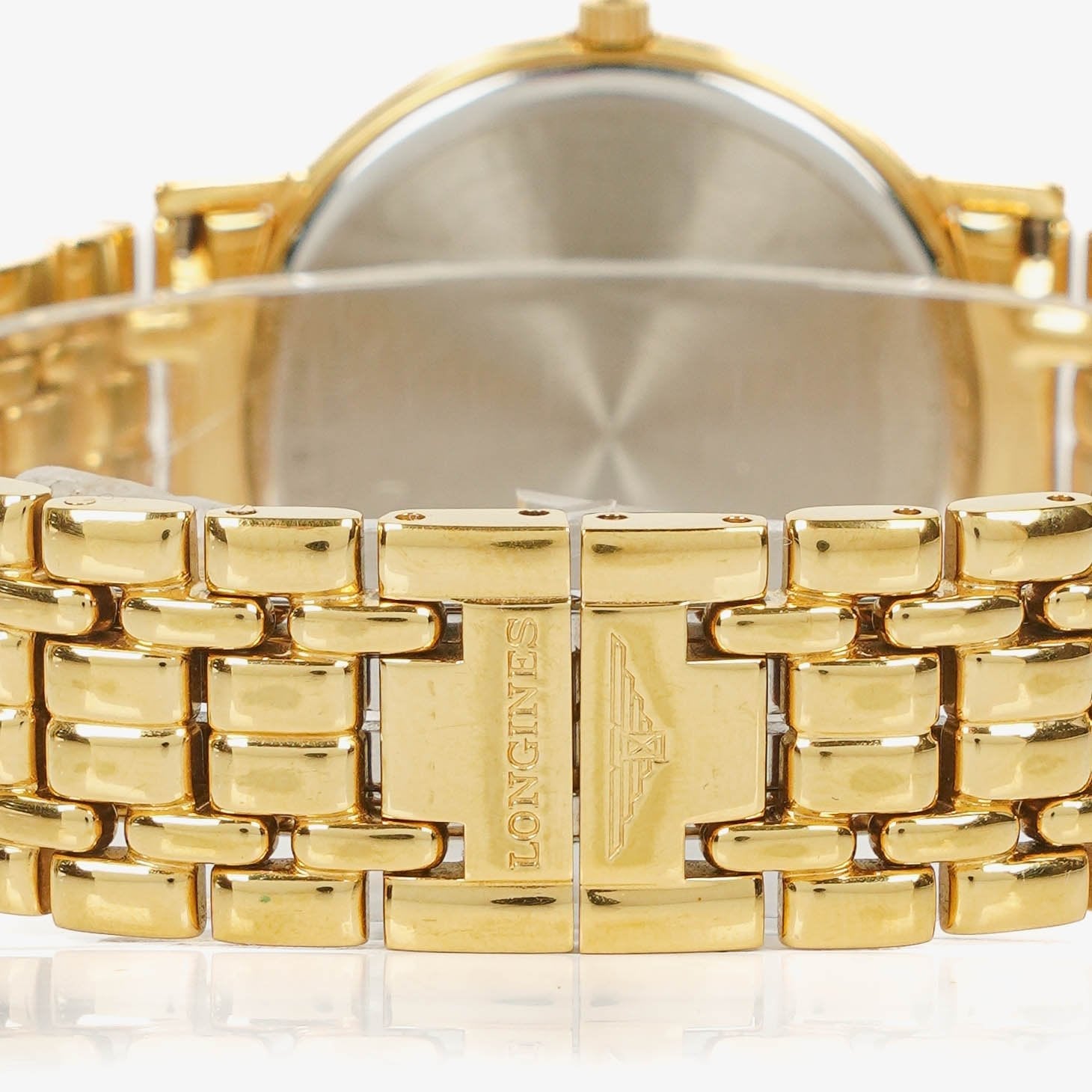 Longines La Grande Classique 33 mm Quarzuhr aus goldfarbenem Edelstahl
