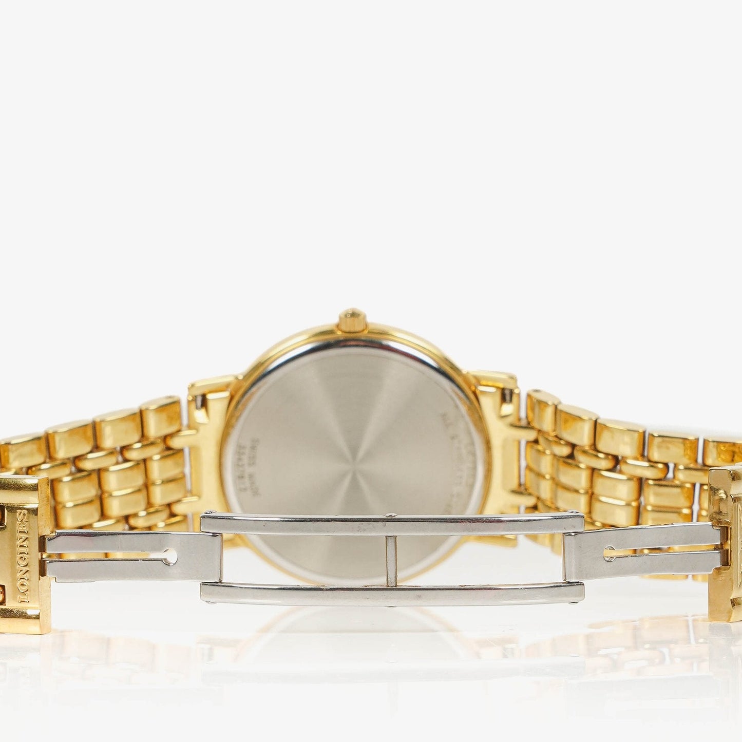 Longines La Grande Classique 33 mm Quarzuhr aus goldfarbenem Edelstahl