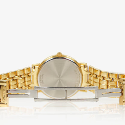 Longines La Grande Classique 33 mm Quarzuhr aus goldfarbenem Edelstahl