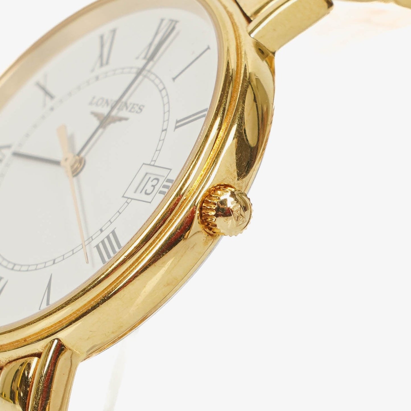 Longines La Grande Classique 33 mm Quarzuhr aus goldfarbenem Edelstahl