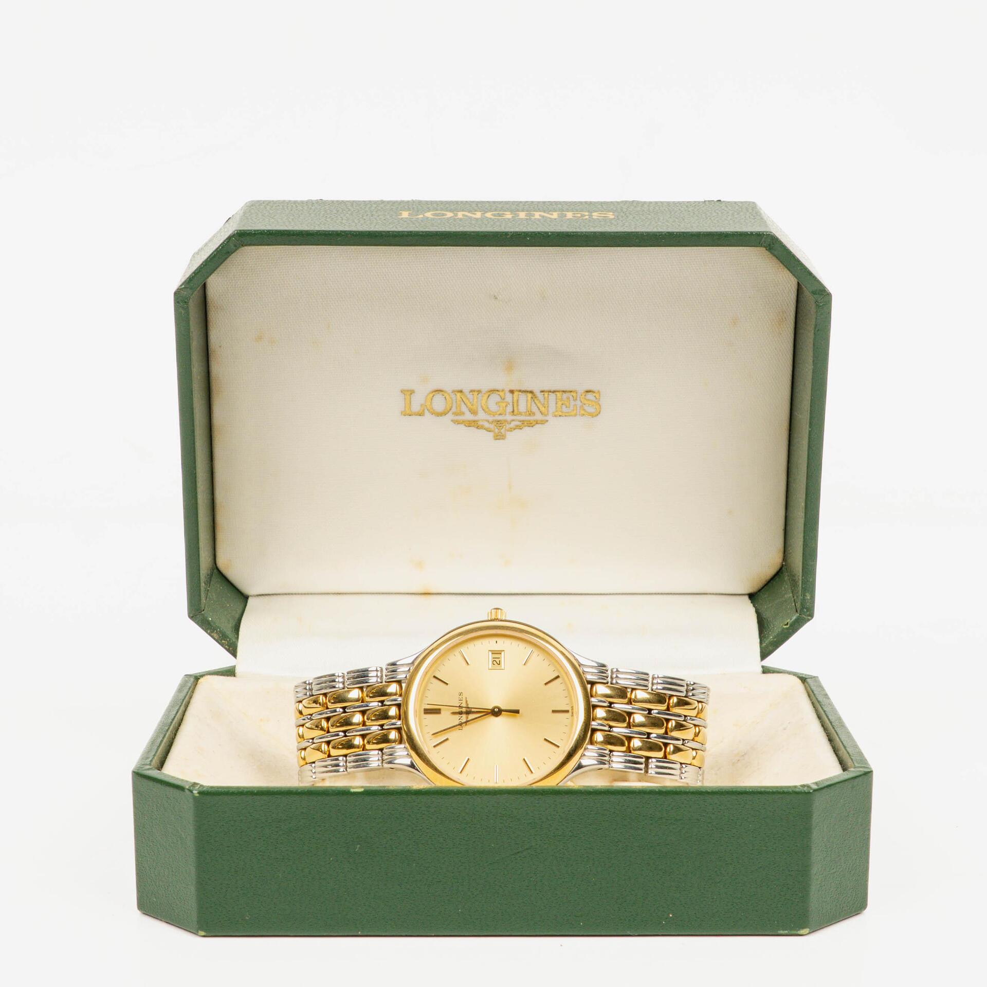 Longines La Grande Classique 34 mm L5.649.3 Quarz-Uhr aus bicolor Edelstahl