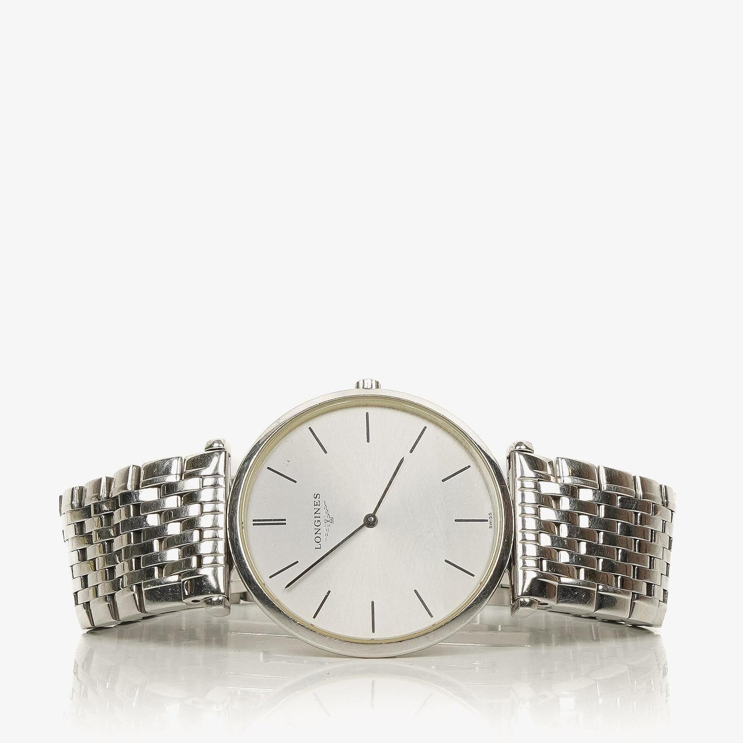 Longines Le Grande Classique de Longines L4.709.4 Silbernes Zifferblatt Edelstahl Quarzuhr