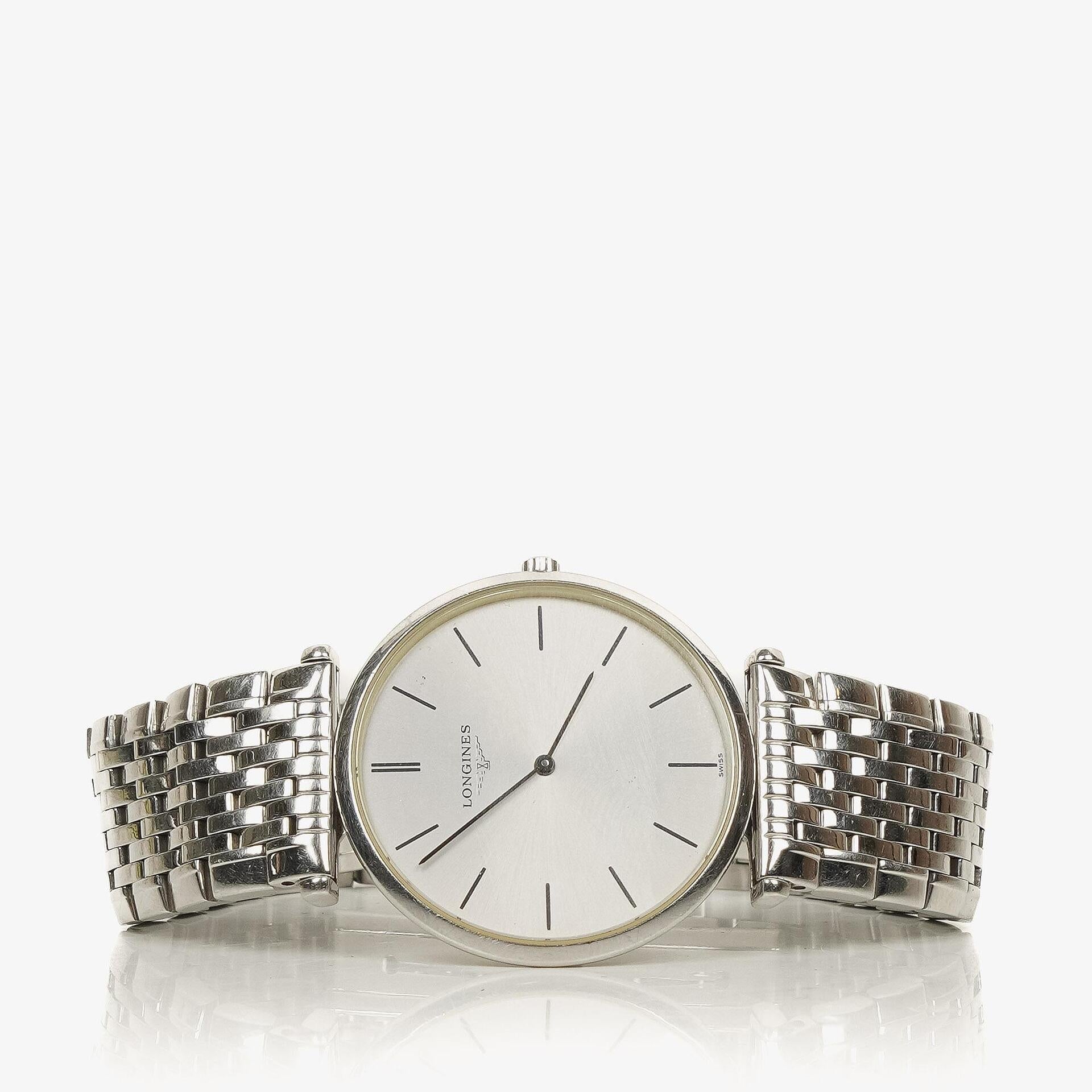 Longines Le Grande Classique de Longines L4.709.4 Silbernes Zifferblatt Edelstahl Quarzuhr