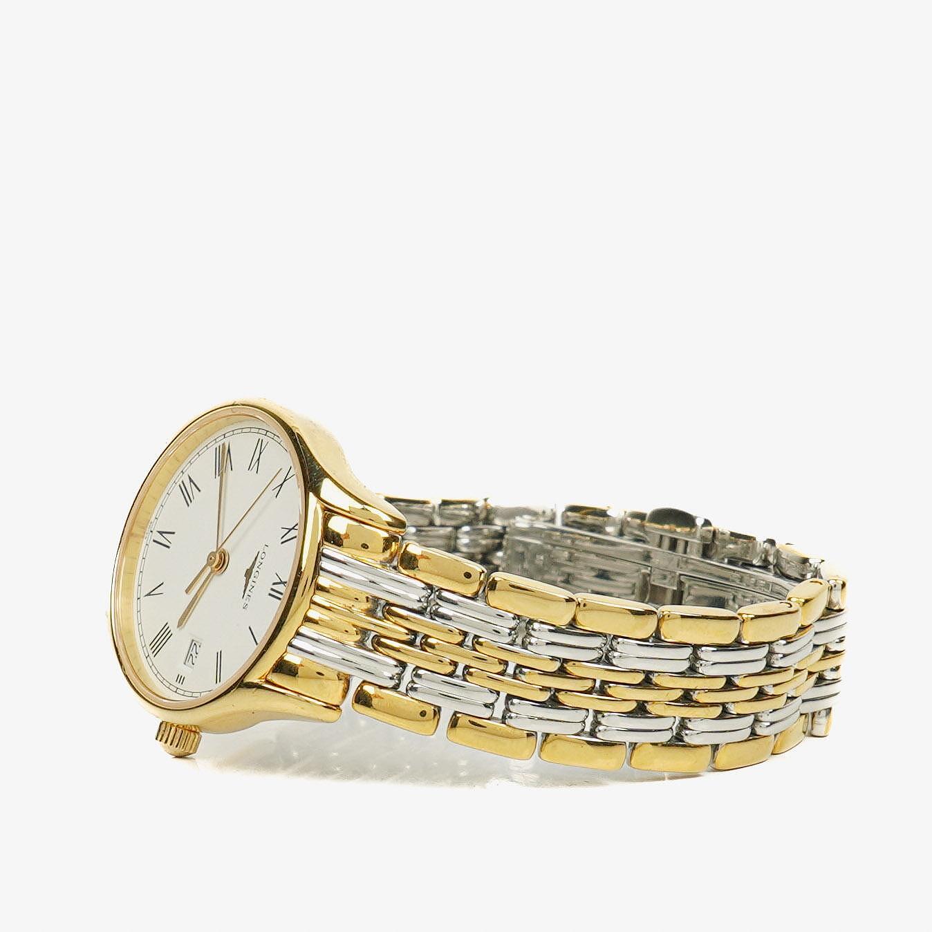 Longines Lyre Damen-Quarzuhr mit weißem Zifferblatt, L4.259.2