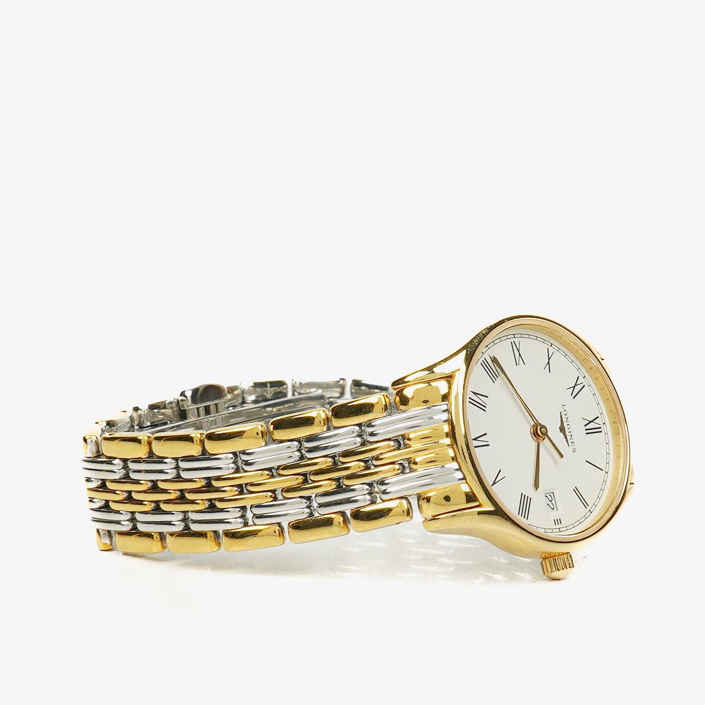 Longines Lyre Damen-Quarzuhr mit weißem Zifferblatt, L4.259.2
