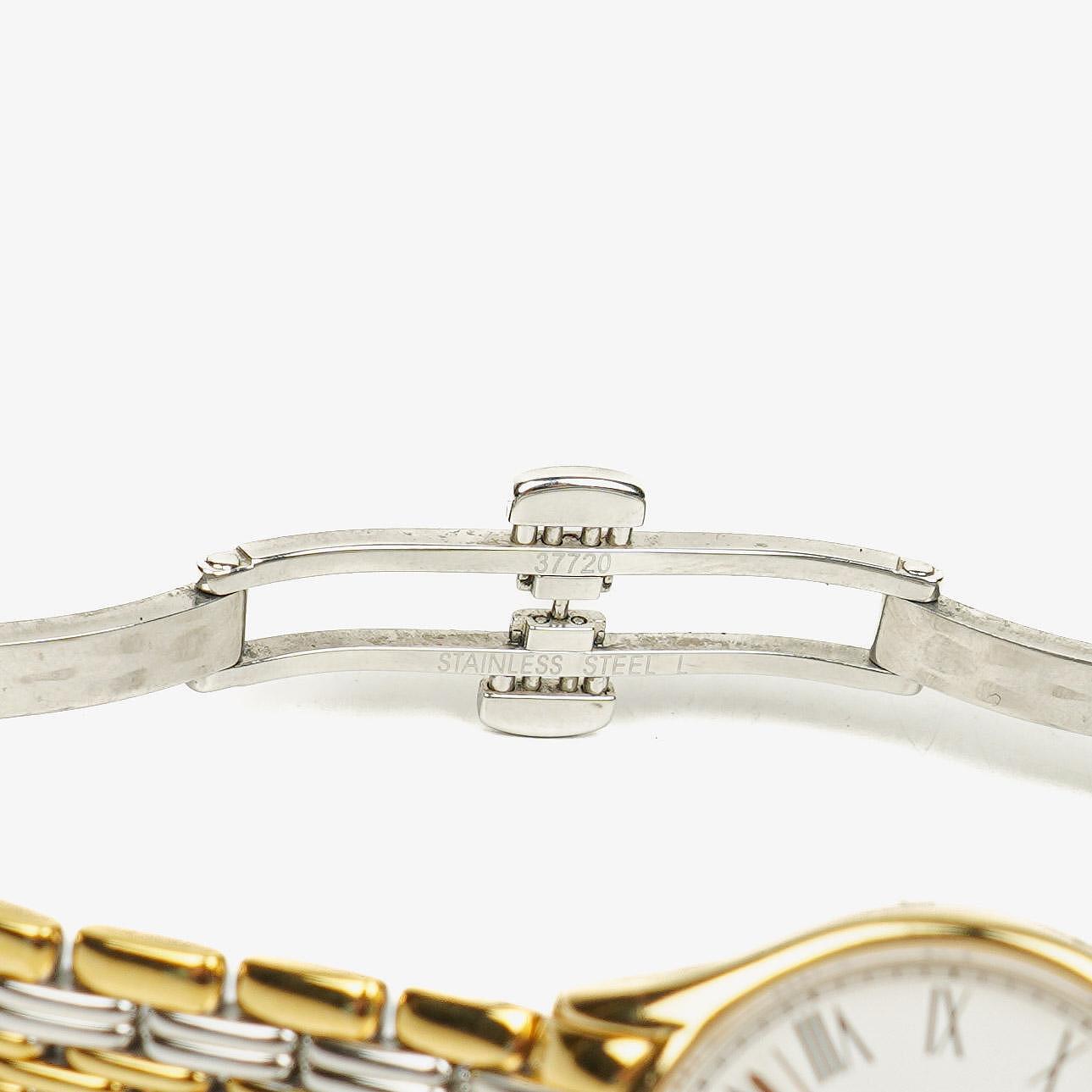Longines Lyre Damen-Quarzuhr mit weißem Zifferblatt, L4.259.2
