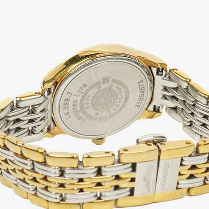 Longines Lyre Damen-Quarzuhr mit weißem Zifferblatt, L4.259.2