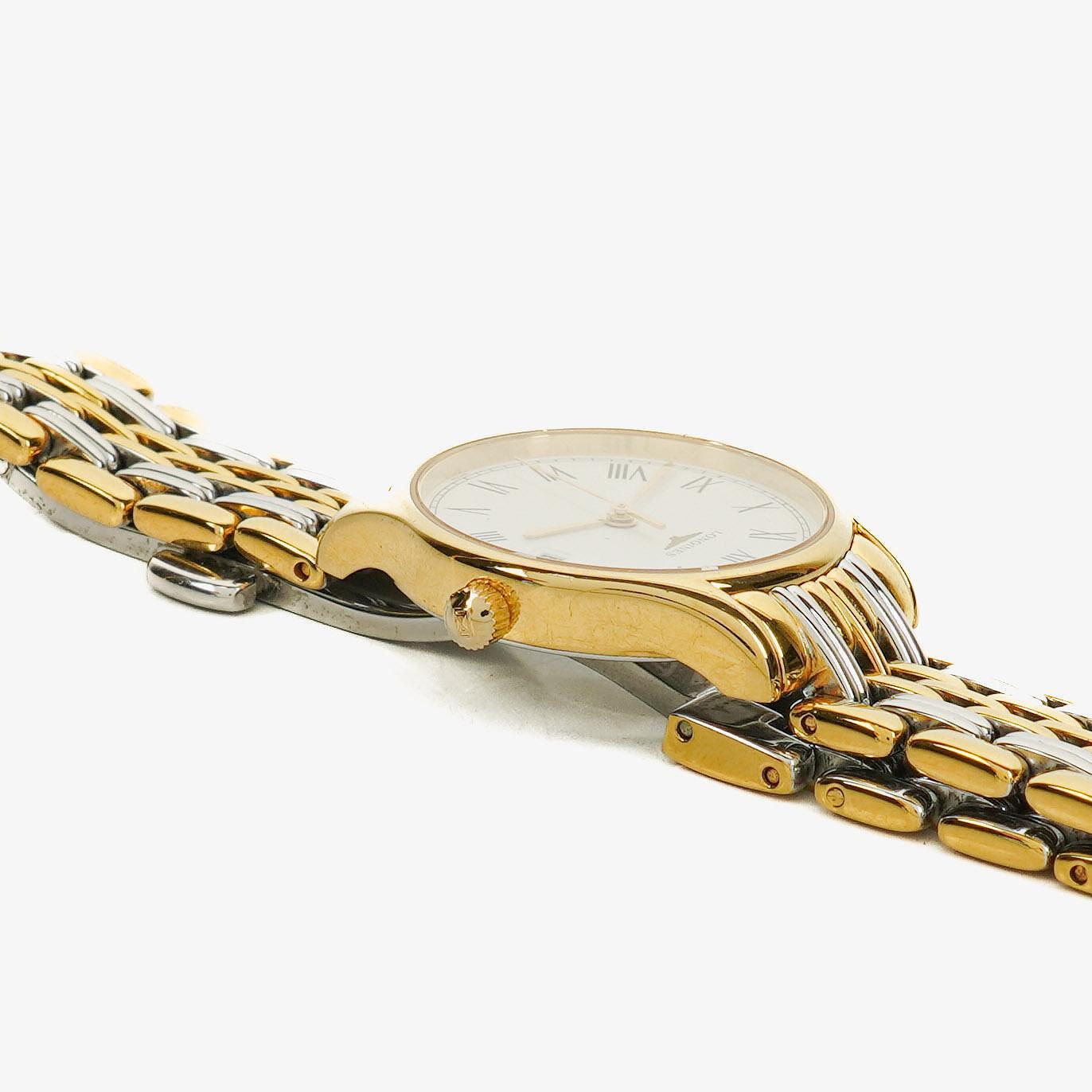 Longines Lyre Damen-Quarzuhr mit weißem Zifferblatt, L4.259.2