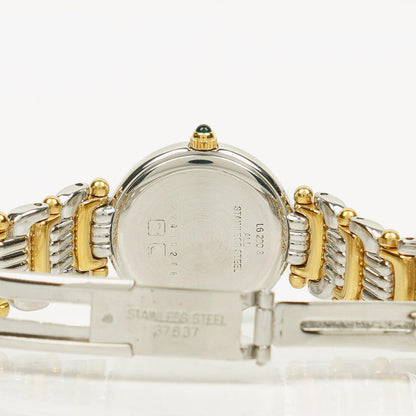 Longines L6.200.3 Damenuhr mit Quarzwerk, weißem Zifferblatt und bicolor Design