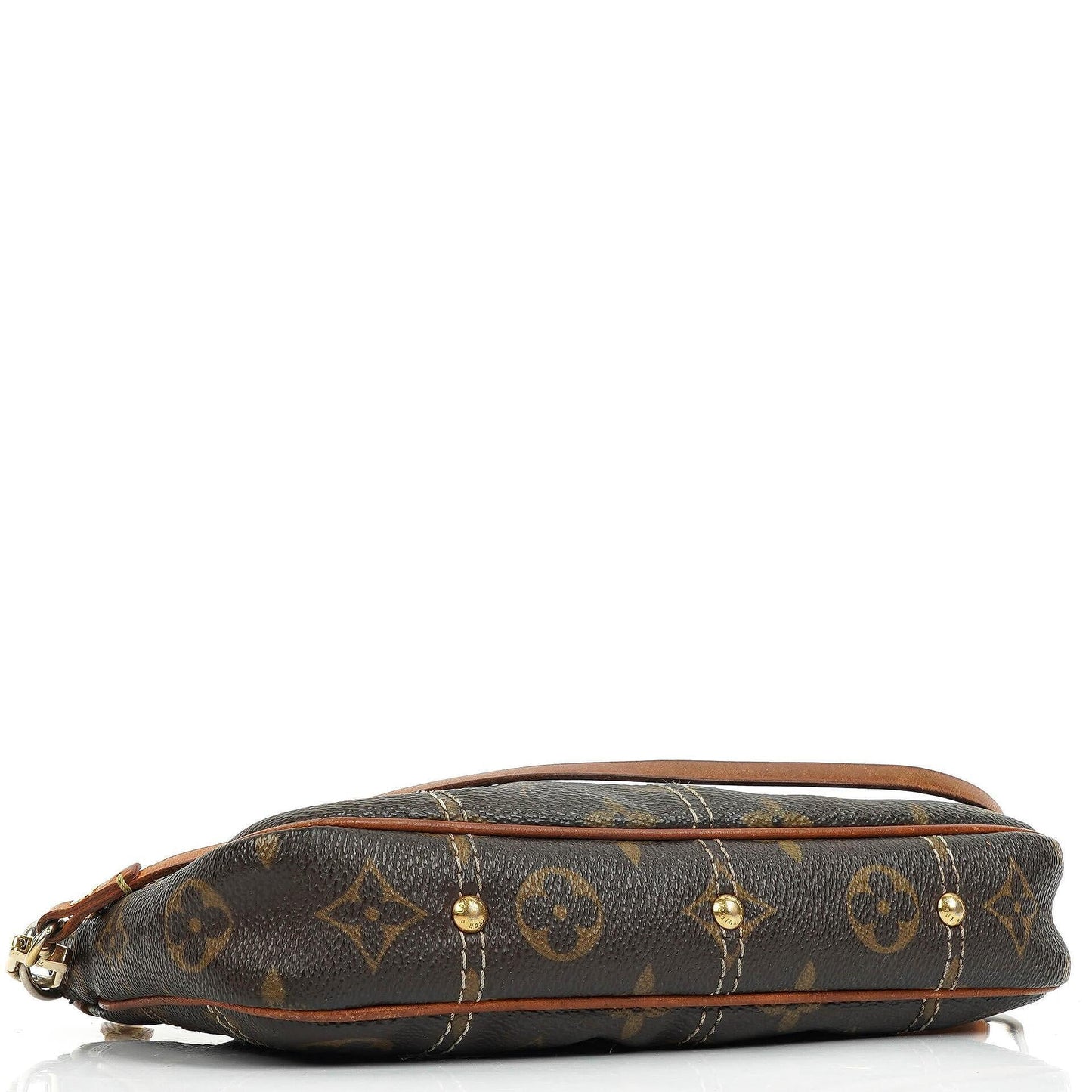 Louis Vuitton Riveting Limited Edition Pochette Accessoires Clutch aus beschichtetem Monogram Canvas