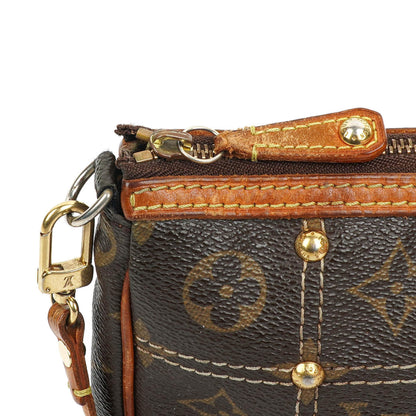 Louis Vuitton Riveting Limited Edition Pochette Accessoires Clutch aus beschichtetem Monogram Canvas