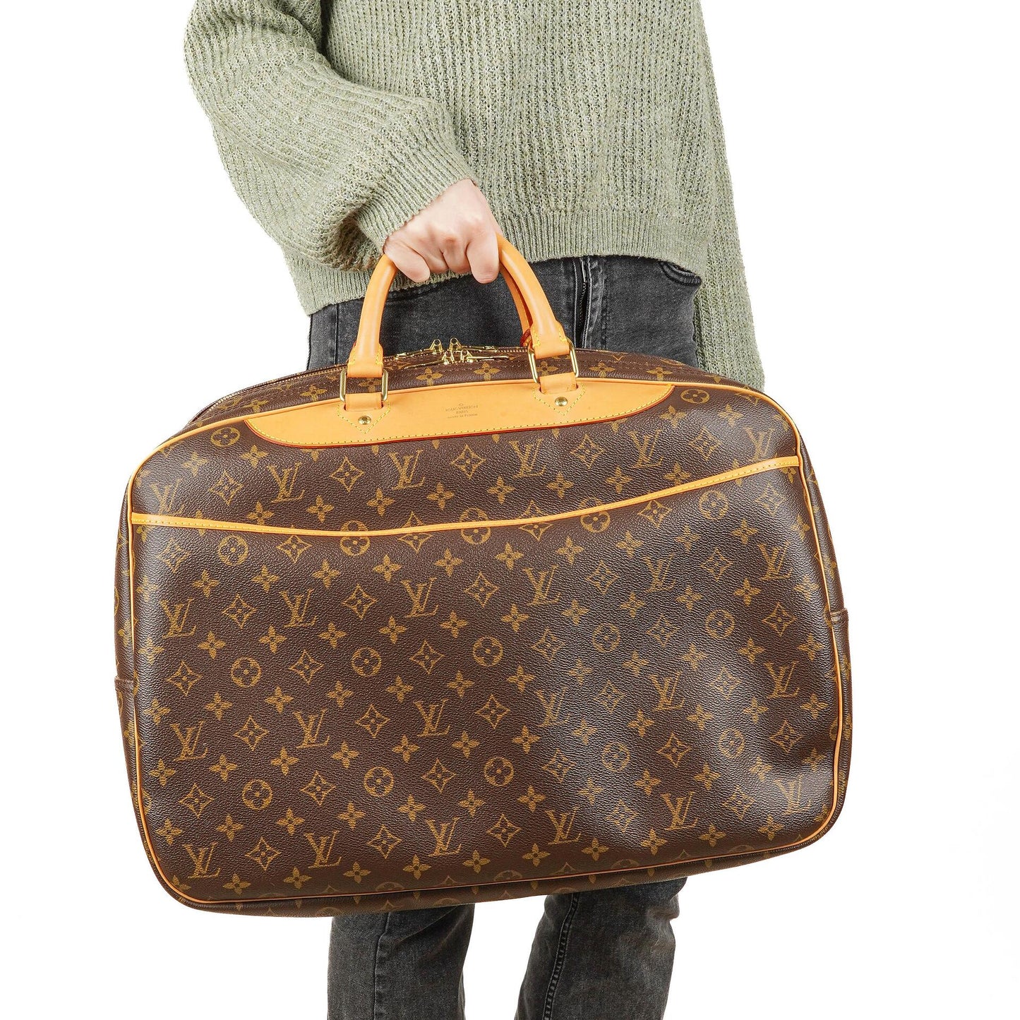 Louis Vuitton Alizé 45 Monogram Beschichtetes Canvas Reisetasche, 2002