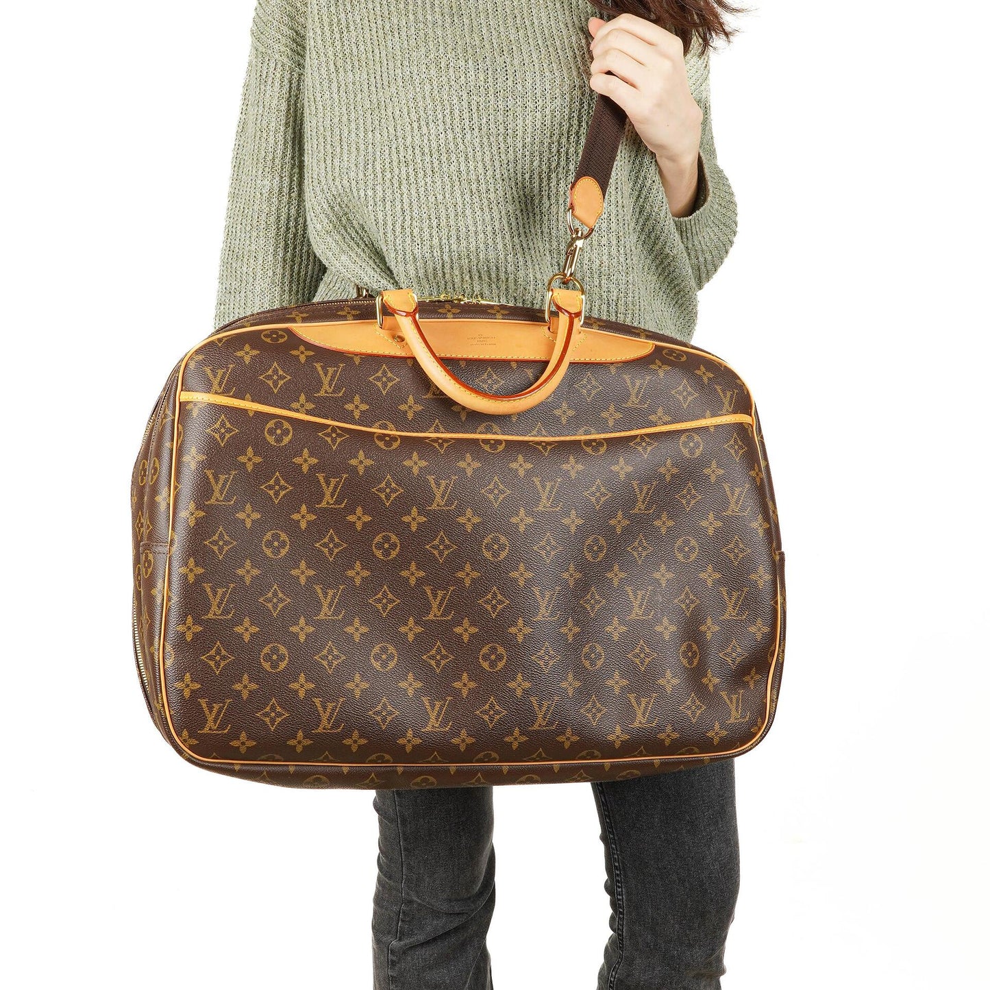 Louis Vuitton Alizé 45 Monogram Beschichtetes Canvas Reisetasche, 2002