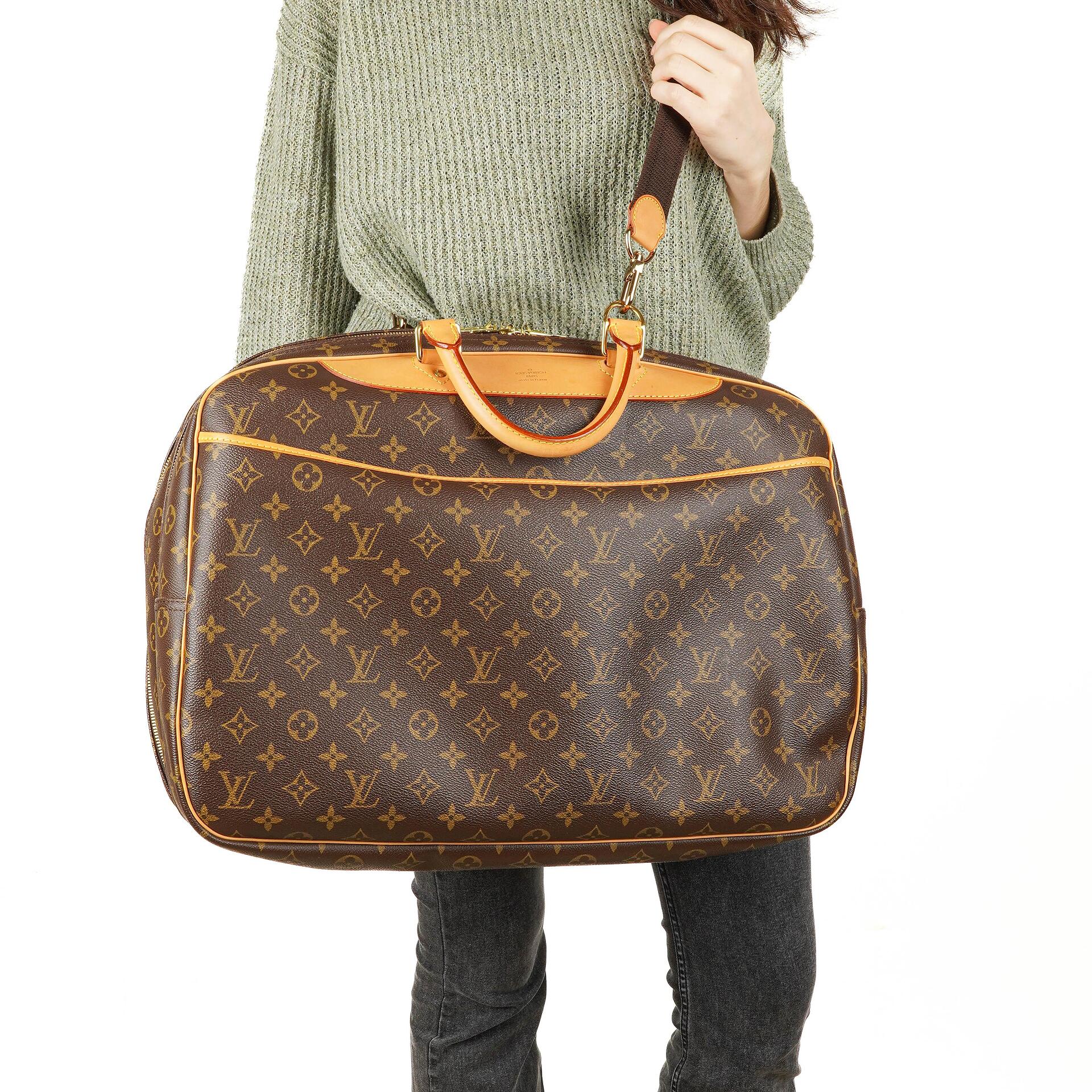 Louis Vuitton Alizé 45 Monogram Beschichtetes Canvas Reisetasche, 2002