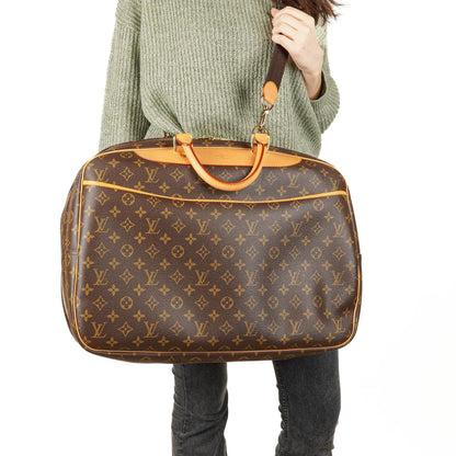 Louis Vuitton Alizé 45 Monogram Beschichtetes Canvas Reisetasche, 2002