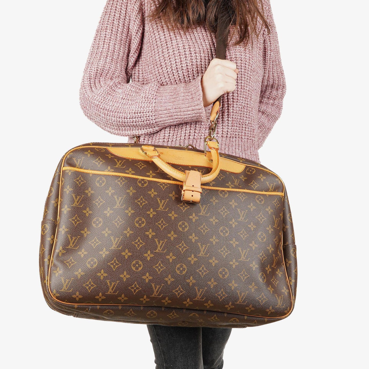 Louis Vuitton Alizé 45 Monogram Beschichtetes Canvas Reisetasche, 2002