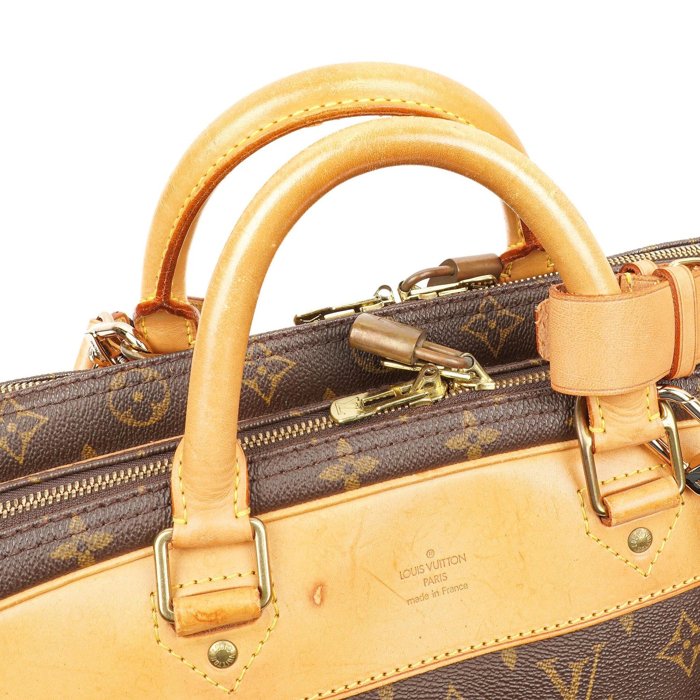 Louis Vuitton Alizé 45 Monogram Beschichtetes Canvas Reisetasche, 2002
