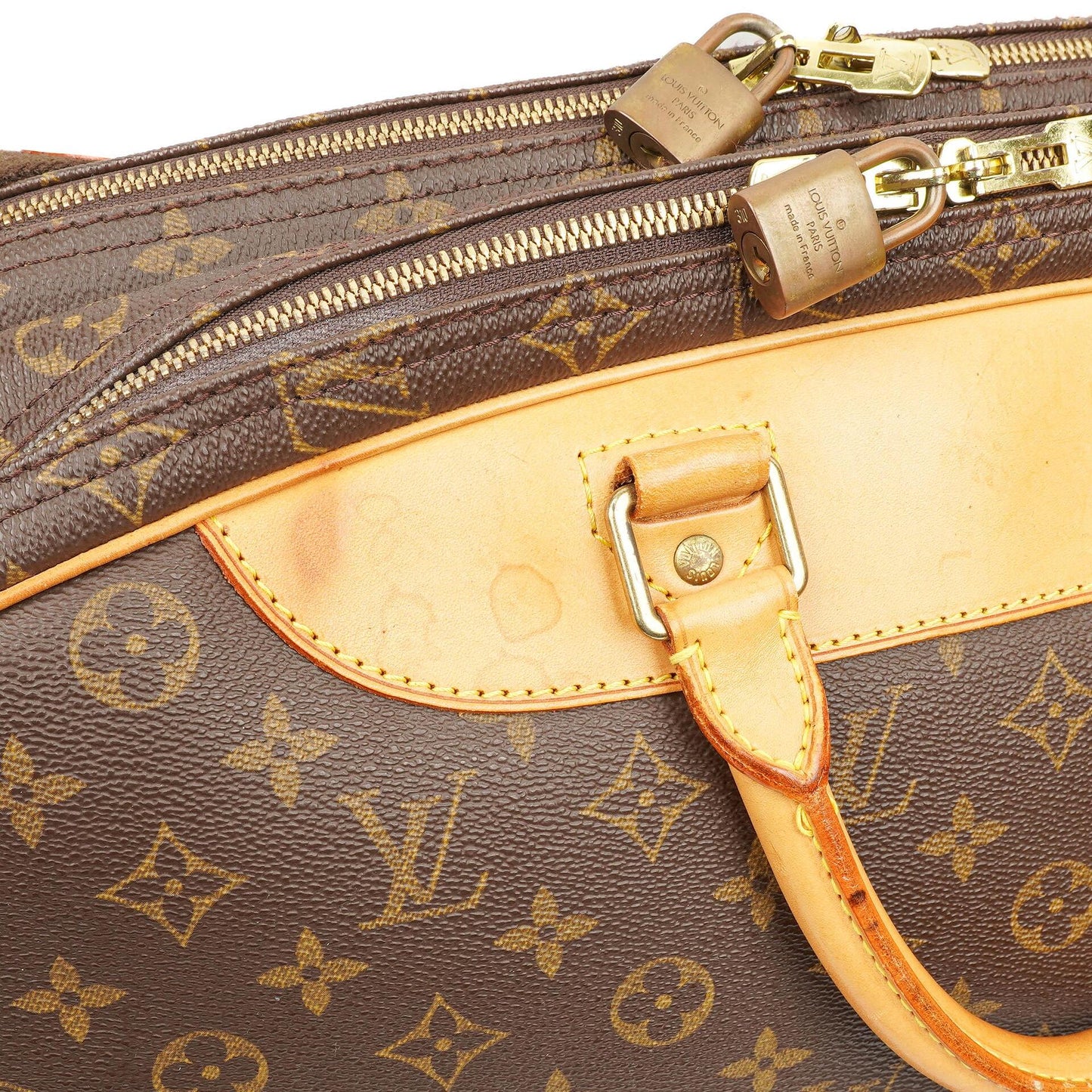 Louis Vuitton Alizé 45 Monogram Beschichtetes Canvas Reisetasche, 2002
