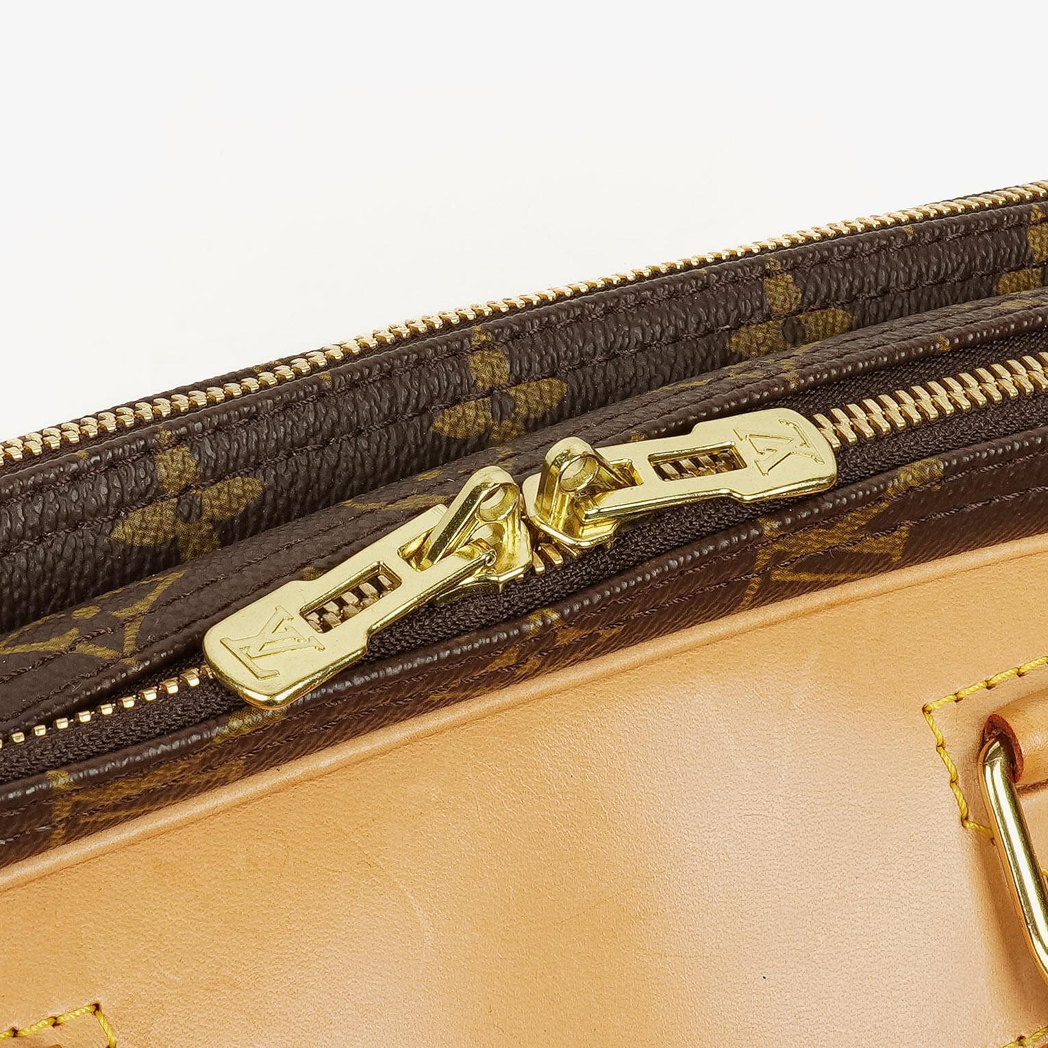Louis Vuitton Alizé 45 Reisetasche mit zwei Fächern aus Monogram Canvas