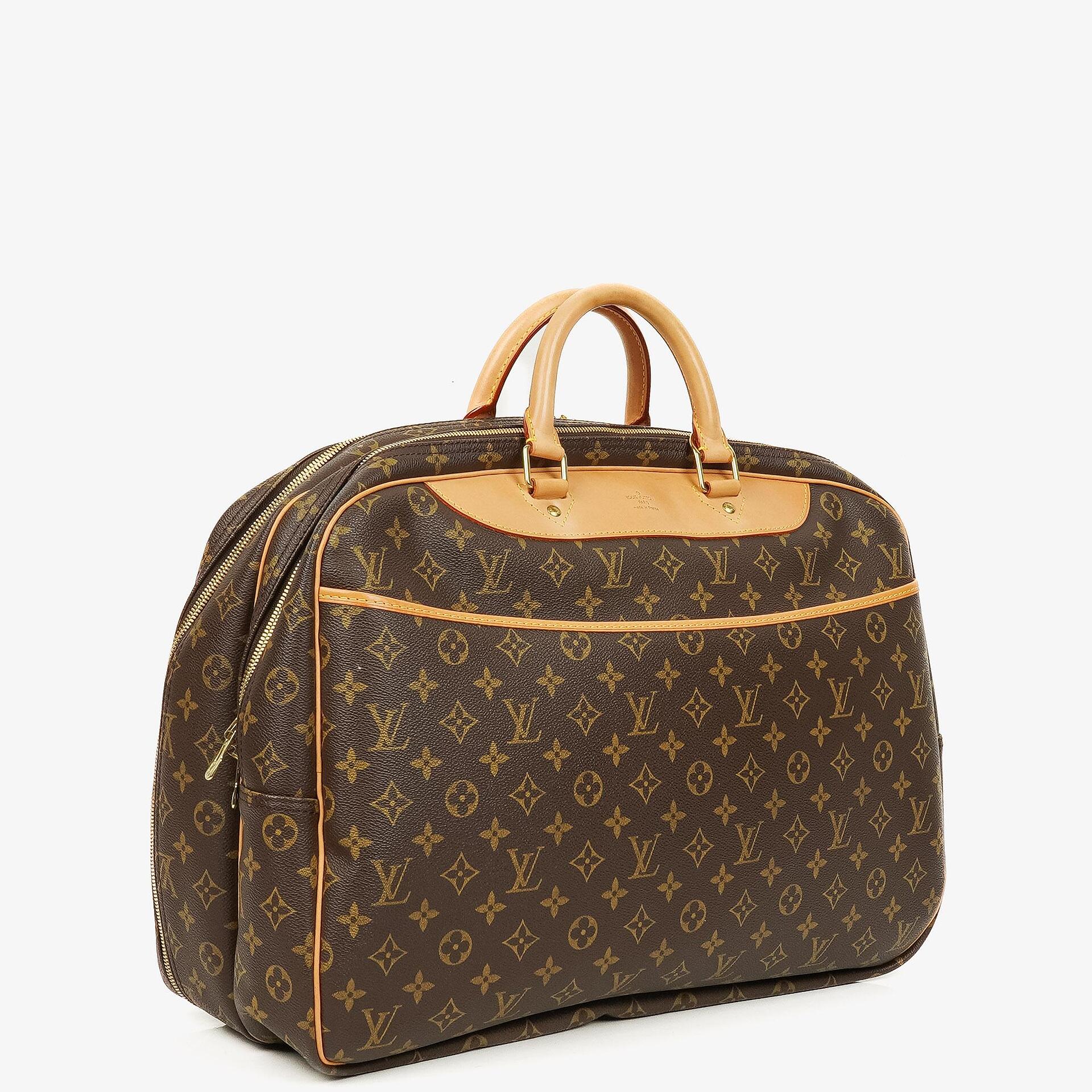 Louis Vuitton Alizé 45 Reisetasche mit zwei Fächern aus Monogram Canvas
