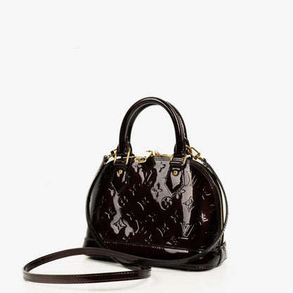 Louis Vuitton Alma BB Handtasche aus Amarante Monogram Vernis Leder