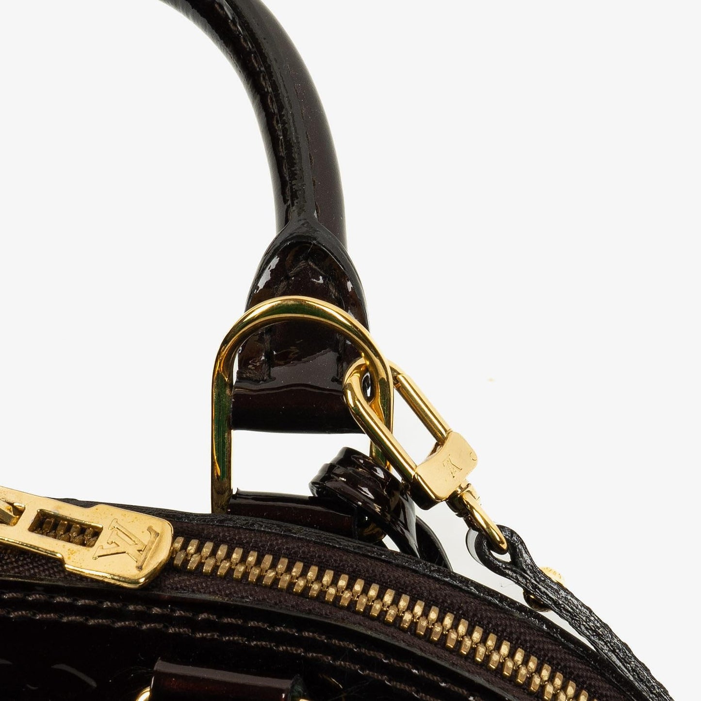 Louis Vuitton Alma BB Handtasche aus Amarante Monogram Vernis Leder