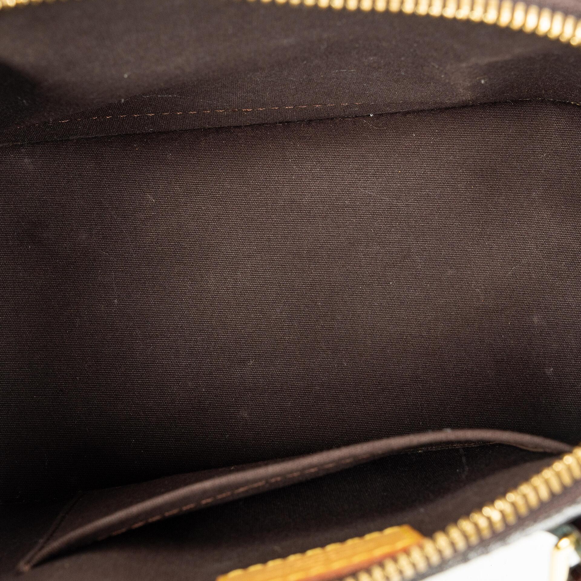 Louis Vuitton Alma BB Handtasche aus Amarante Monogram Vernis Leder