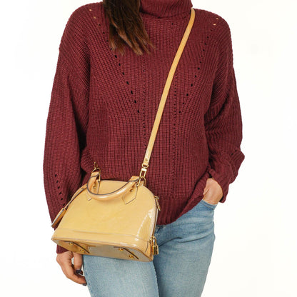 Louis Vuitton Alma BB Beige Monogram Vernis Lederhandtasche, 2013